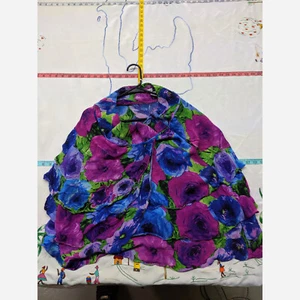 Women's Size 12 Dane Lewis 100% Silk Floral Tiered Skirt - Picture 1 of 4