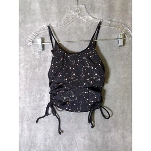 Bowie James Swim Top Girls 11/12 Black Cutout Constellations Celestial - Picture 1 of 5