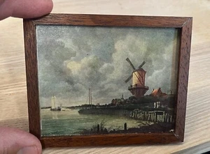 Miniatur Puppenhaus Gemälde Die Mühle im WYK Ruisdael Rijks Museum Holländische Schule - Bild 1 von 8