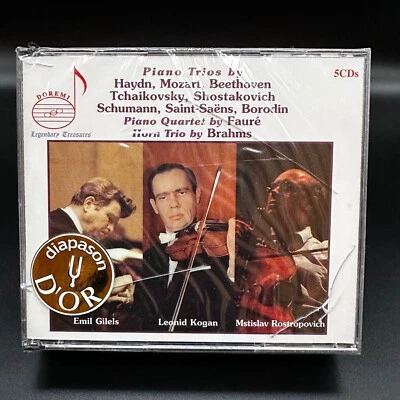 GILELS KOGAN ROSTROPOVICH Piano Trios Quartet Horn [Doremi 5 CD Box Set] SEALED - Image 1 of 4