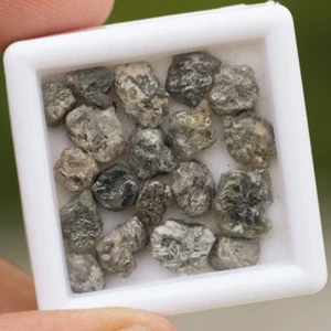 African Raw Rough Natural Uncut Diamonds 2 Pcs 1 Carat Weight - Picture 1 of 7