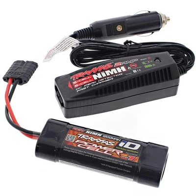 Traxxas 1/16 Mini E-Revo * POWER CELL 6-C 7.2v 1200mAh BATTERY & iD CHARGER * - Image 1 of 3