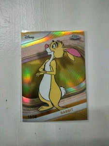 2025 Topps Chrome Disney Rabbit GOLD REFRACTOR 50/50 WINNIE THE POOH - Picture 1 of 2