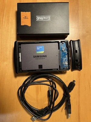 CineRaid CR-H212 2.5 inch Dual Bay USB3 RAID w/ 2x 500GB SSD raid 0 (striped) - Image 1 of 3