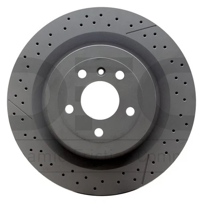 For Mercedes-Benz GLE63 AMG S 17-19 Brake Rotor DFC GEOSPEC Drilled & Slotted - Imagem 1 de 4