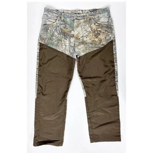 Wrangler Pro Gear Camo Double Front Brush Hunting Pants Mens 40x30 Realtree - Picture 1 of 8