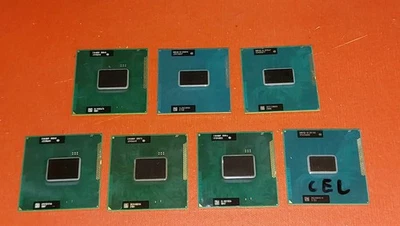 LOTTO 7 CPU G2 INTEL DUAL CORE MOBILE SOCKET  PROCESSORE LAPTOP LOT PORTATILE - Immagine 1 di 2