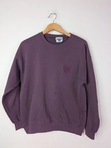 Vintage Lee Heavyweight Sweatshirt Mens L Purple Crew Neck Long Sleeve Pullover - Picture 1 of 6