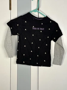 Camisa Denim & Flower Ricky Singh Halloween Truco o trato Niños Talla 4 Calaveras - Imagen 1 de 5