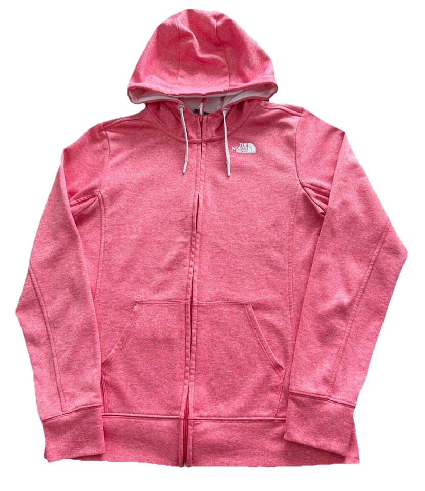 Sudadera con capucha rosa brillante con cremallera completa mediana The North Face para mujer Foto 1 de 4