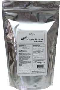 NuSci 100% reines Cholin DL-Bitartrat Pulver 1000g (2,2 lb) intelligent kognitiv - Bild 1 von 3