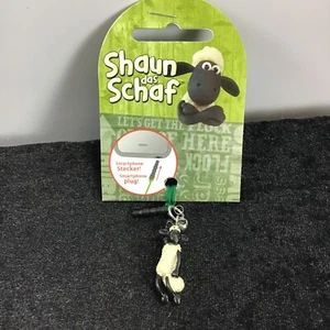 Nici,Shaun dass Schaf,Smartphone Stecker,Mini,Kunststoff-Figur,Metallglöckchen - Bild 1 von 6
