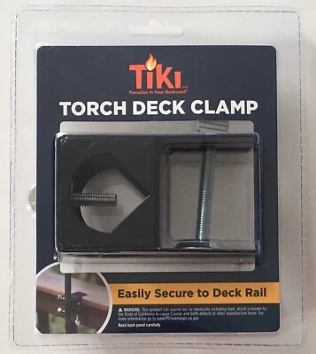 TIKI Brand Torch Deck Clamp Universal Mounting Bracket (Black) - New Sealed - Image 1 of 3