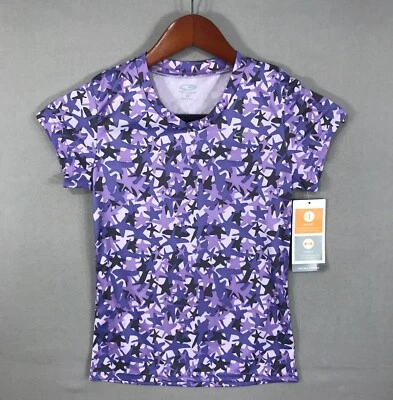 Camisa C9 by Champion Niñas Mediana Púrpura Estrellas Dúo Seca Elastizada Atlética Nueva con Etiquetas Foto 1 de 4