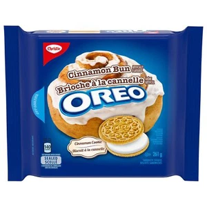 4 packs of Christie, Oreo Cinnamon Bun Cookies Resealable Pack 261g Each - Picture 1 of 3