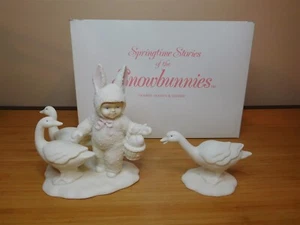 37) Dept 56 Springtime Stories of the Snowbunnies - Goosey, Goosey & Gander -MIB - Picture 1 of 1