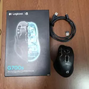 Logicool G700s rechargeable gaming mouse PC peripherals w/accessories Working - Picture 1 of 5