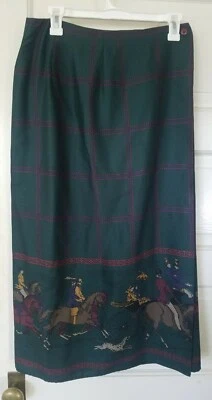 FALDA ENVOLVENTE VERDE COUNTRY MANOR CLÁSICA CHARTER CLUB NUEVA CON ETIQUETAS TALLA 10 Foto 1 de 4