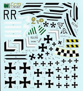 FCM AUFKLEBER 1/72 ALBATROS D.III / D.V 72-017 (8 VERSIONEN!)  - Bild 1 von 6