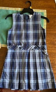 Size 7 Becky Thatcher Elderwear Plaid School Uniform Jumper Dress - Picture 1 of 6