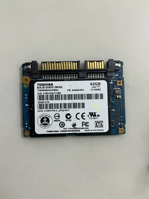 Toshiba THNSNB062GMSJ 62GB Half Slim 2.5" SATAIII 6Gbps SSD - Image 1 of 4