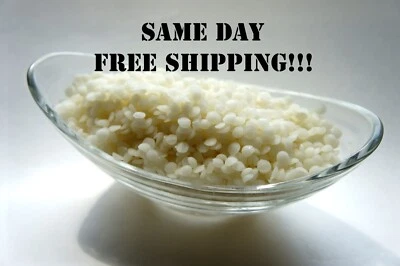 H&B OILS CENTER WHITE BEESWAX BEES WAX ORGANIC PASTILLES BEADS PREMIUM 100% PURE 2 OZ - 44 LB