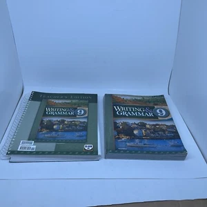 BJU Press Writing & Grammar 9 - Student & Teacher 3rd Edition + Disk READ - Picture 1 of 13