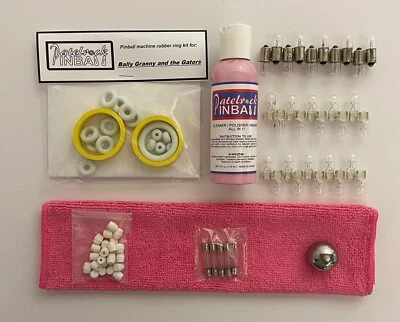 1984 Bally  Midway Granny and the Gators Pinball Machine Maintenance Tune Up Kit - Image 1 of 3