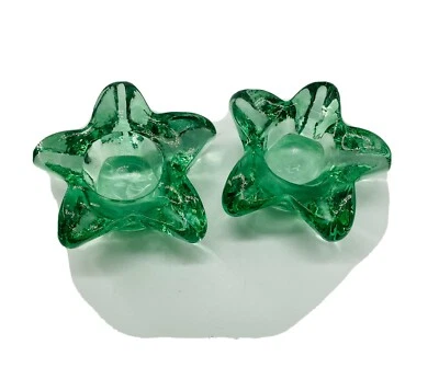 Vintage Recycled Glass Star Fish Votive Holders San Miguel - Image 1 of 4