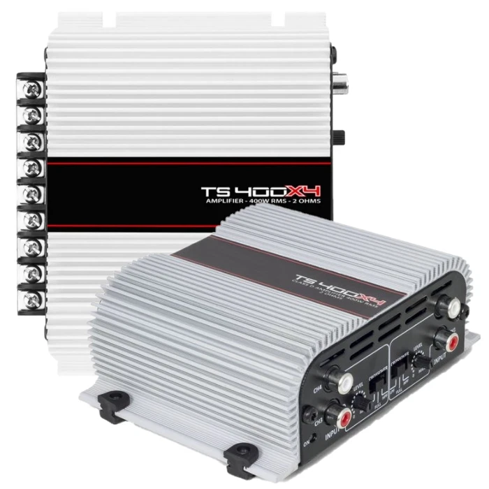 TARAMPS TS400X4 CHANNELS DIGITAL AMPLIFIER 400 WATT RMS 2 OHM CAR AUDIO