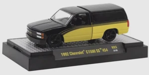 M2 Machines 1992 Chevrolet C1500 SS 454 R93 1:64 Auto-Trucks Yellow Black - Picture 1 of 5
