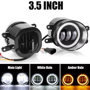 2X LED Fog Lights Bumper Lamp Halo For Toyota RAV4 2006-2012 Sienna 2011-2017 - Picture 1 of 13