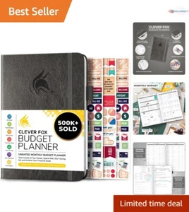 Expense Tracker Notebook - 12-Month Budget Planner with Stickers & Guide - Picture 1 of 8