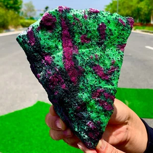 2.02LB Natural green Ruby zoisite (anylite) crystal Chakra Healing Energy - Picture 1 of 21