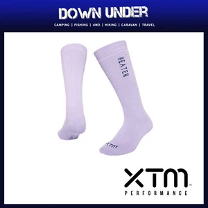 Xtm Unisex Heater Sock Adults 2-8 - Lavender - Picture 1 of 2