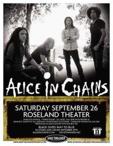 Alice In Chains 13" x 19" Re-Print Music Concert Poster - Picture 1 of 3