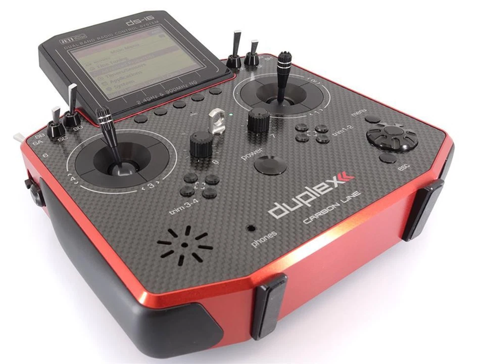 Jeti Duplex 2 4EX Handsender DS 16 II Multimode Carbon rot - Bild 1 von 1