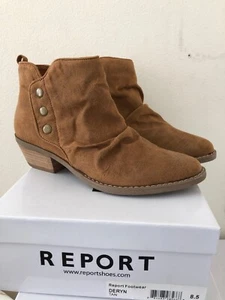 REPORT Women’s DERYN Tan ANKLE BOOTIE Size 8.5 New - Picture 1 of 7