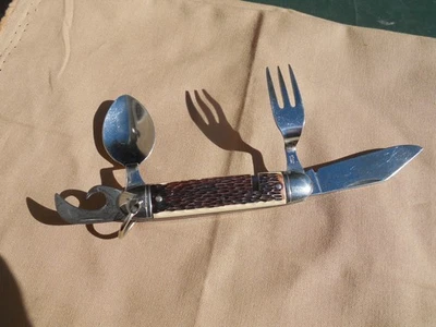 Faca de escoteiro colonial usada antes dos anos 1960, mas em bom estado - Imagem 1 de 4