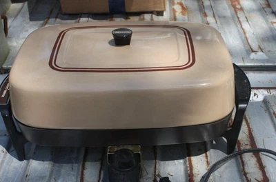 Sartén eléctrica de colección Kenmore servidor buffet autoalimentado sartén cocina con tapa Foto 1 de 4