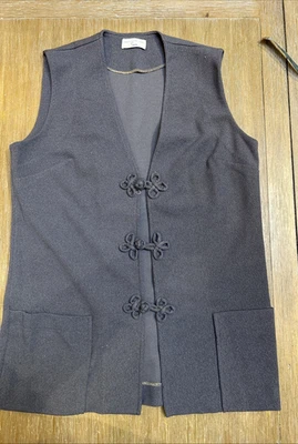 Vintage Gray Button Down Vest From Sears Sz M - Image 1 of 4