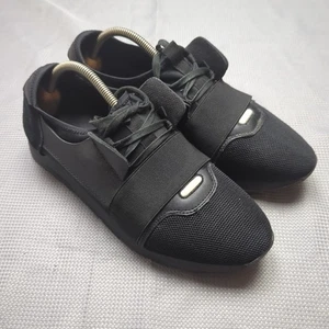 Balenciaga Runner Sneaker Herren EU42 UK8 Schwarz Luxus Designer Turnschuhe Stoff - Bild 1 von 13