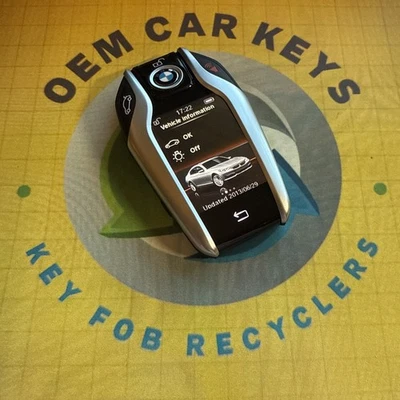 BMW LCD 740i 750i SERIES DISPLAY KEY SMART TOUCHSCREEN 8787658-01 CHARGED 888 - Image 1 of 4