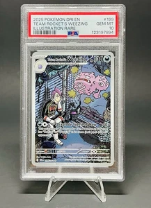 Tarjeta ilustración Pokemon TCG Team Rockets Weezing 199/182 PSA 10 - Imagen 1 de 3