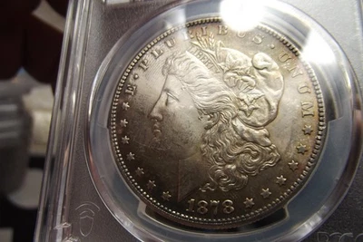 1878-S Morgan Silver Dollar PCGS UNC Details Freshly Graded WOW! - Image 1 of 4