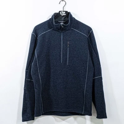 KUHL 1/4 Zip Pullover Sweater Large Y2K Outdoor Hiking Preppy Classic - Image 1 of 4