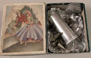 Vintage Aluminum Antique Cake Decorator w/ 6 Tips & Misc Accessories, Free Ship - Picture 1 of 6