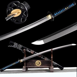 Japanisches Ninja Schwert Samurai Katana scharf 1095 High Carbon Stahl Klinge Full Tang - Bild 1 von 15