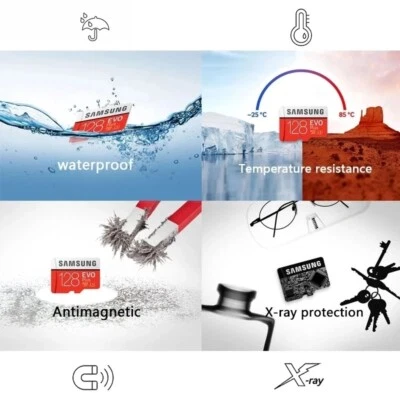 Samsung EVO Plus 4K U3 MicroSDXC Flash Memory Card With Adapter 32GB-512GB a Lot - Image 1 of 4