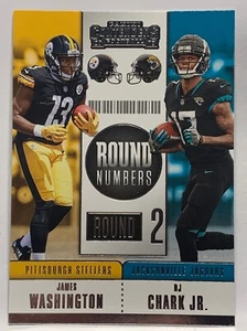 2018 Panini Contenders RNA-WC ROUND NUMBERS INSERT DJ CHARK JAMES WASHINGTON - Picture 1 of 2